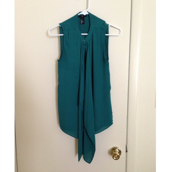 Emerald green blouse