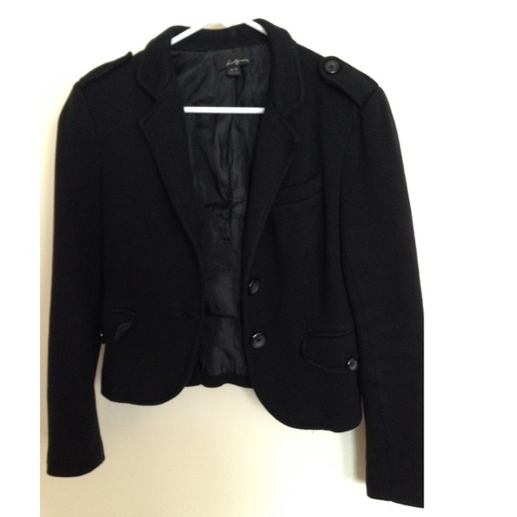 Black cotton blazer