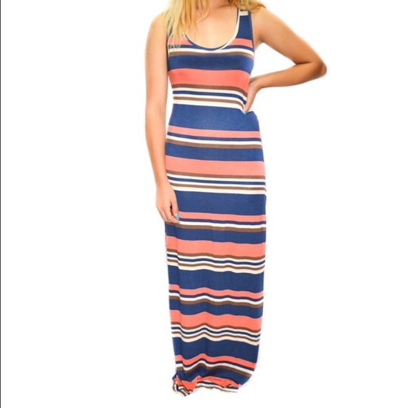 Striped maxi dress