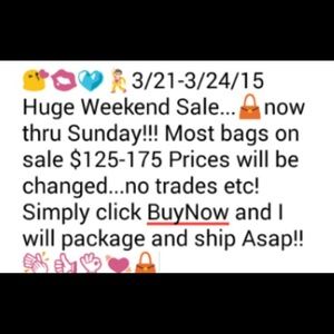 Weekend sale!! Prices firm...