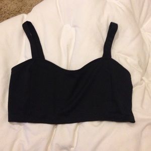 Black caged bra top, worn once!
