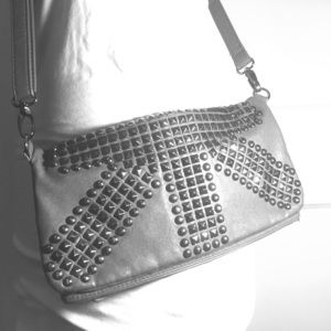 LF Leather Studded Cross-body / Clutch