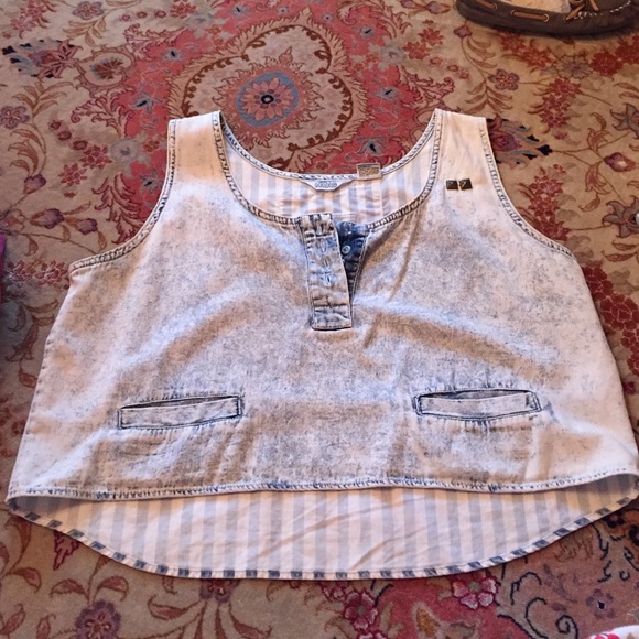 HUG USA 100%cotton crop top long short - Picture 1 of 4