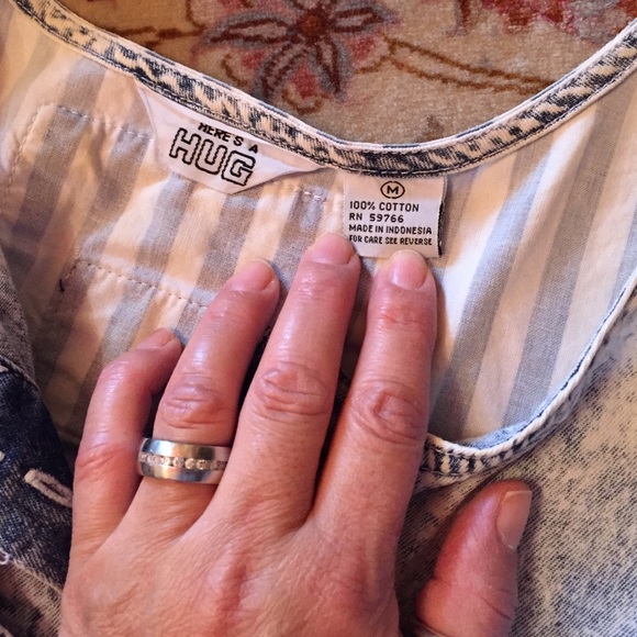 HUG USA 100%cotton crop top long short - Picture 4 of 4