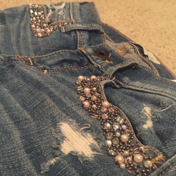 Abercrombie KIDS Jean with bedazzled pockets