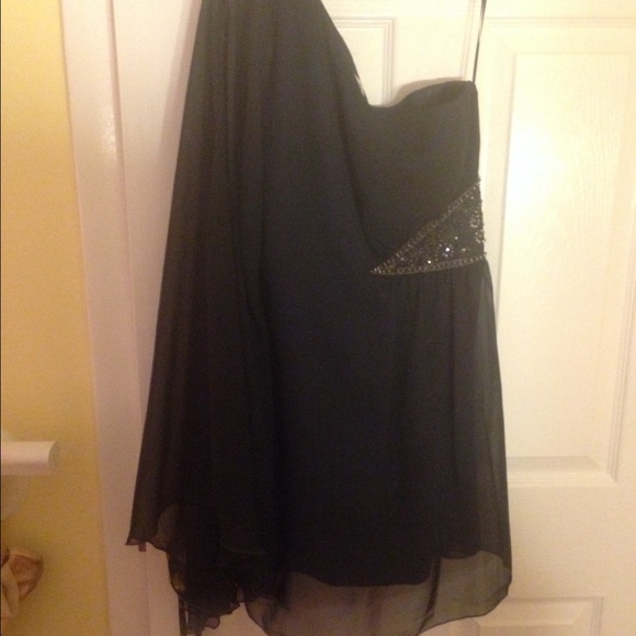 Free People Dresses & Skirts - Free people navy one-shoulder dress