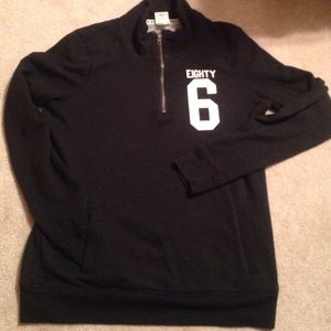 All black Victoria secret PINK half zip