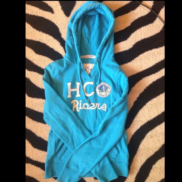 Blue Hollister hoodie