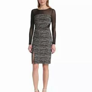 New Vince Camuto cocktail dress with sheer sleeves