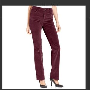 Jones New York burgundy/red skinny corduroy's!!!