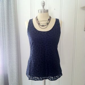 Bundle - LOFT Navy and Ivory tops