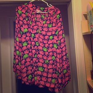 Lilly Pulitzer Tusk In Sun Elsa Top