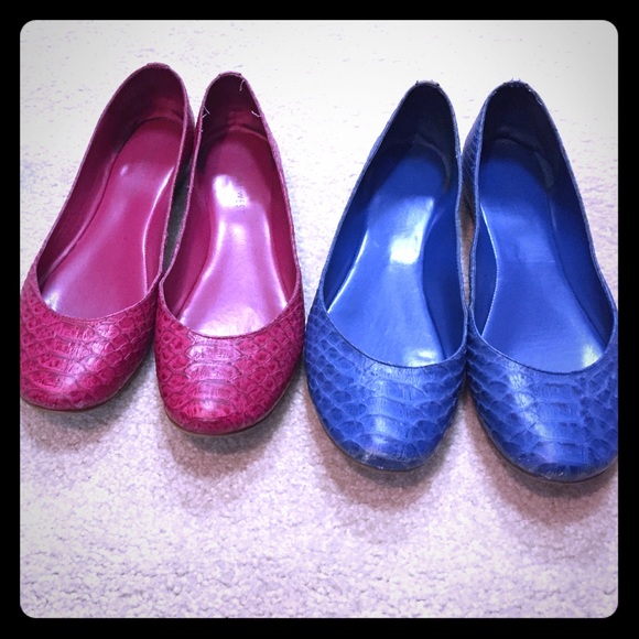 2 Pair Colored Flats - Picture 1 of 1