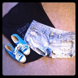 American Eagle distressed shorts