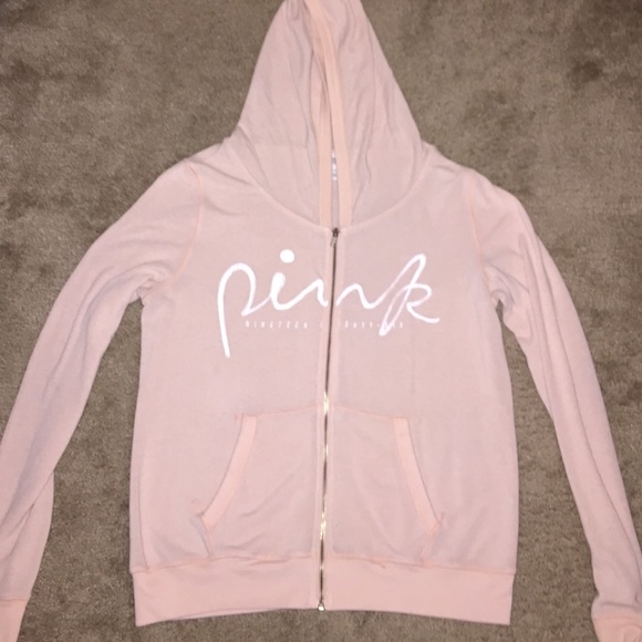 PINK zip up sweatshirt