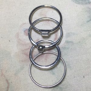 Set of four small rings