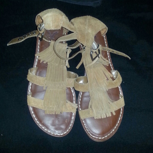 American eagle fringe sandal