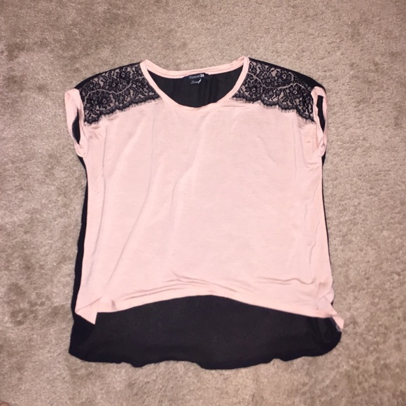 High low dressy top with see through back