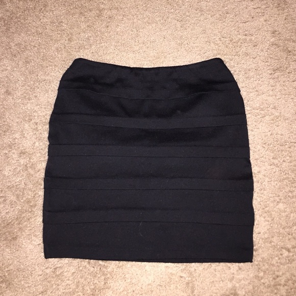 Black pencil skirt