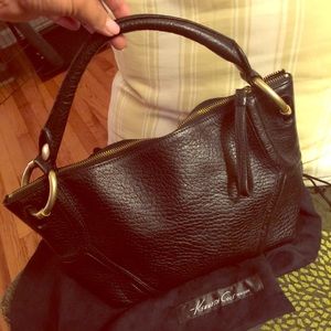 Kenneth Cole leather shoulder bag with dustbag