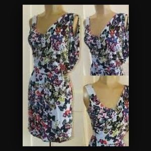 Anthropologie Grecian Gardens Butterfly Dress