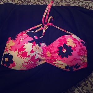 Floral bikini top