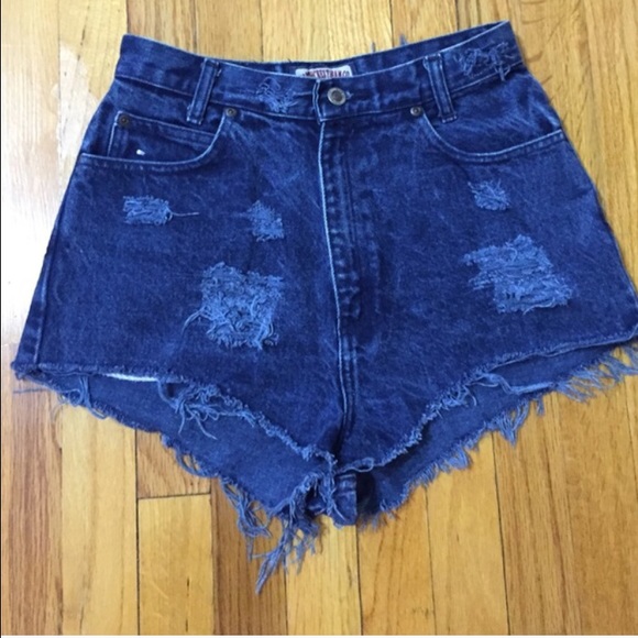 High waist shorts + halter top