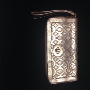 Coach Purse Pink Metallic