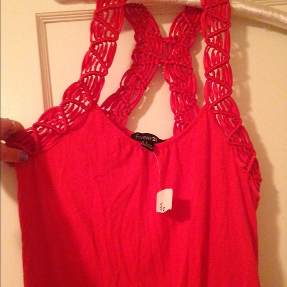 Red fancy tank