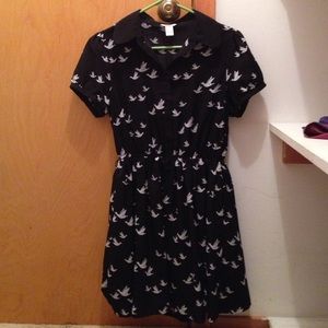 Black and White Bird Dress