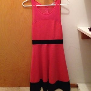 Black and pink dress