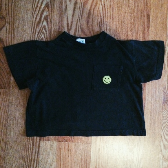 Smiley Face Crop Top