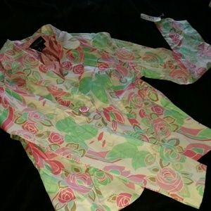 NEW Floral Spring Blazer(Pink Green&White)