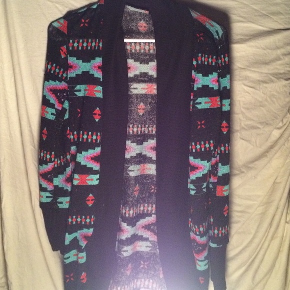 Tribal print cardigan