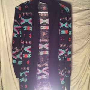 Tribal print cardigan