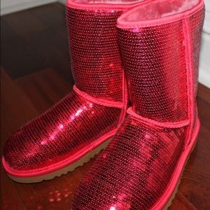 Red Sequin Ugg Boots