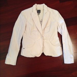 A|X cream corduroy blazer
