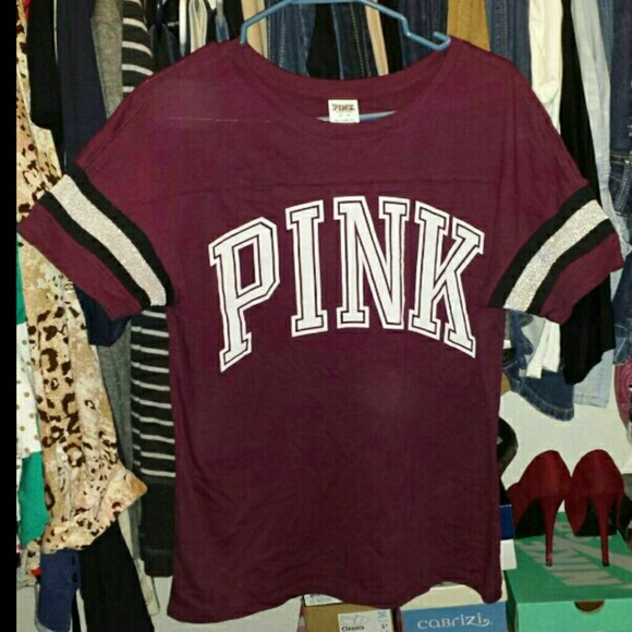 NWT VS Pink Maroon Shirt