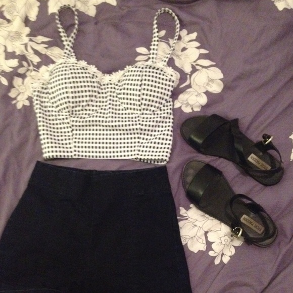 Minkpink flower trimmed bustier