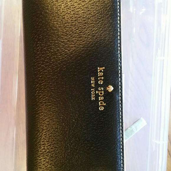 New Kate Spade Black leather wallet