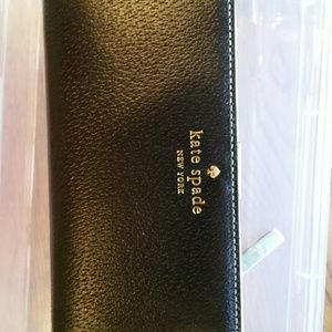 New Kate Spade Black leather wallet