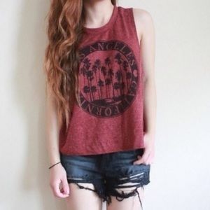 NWT Retro Distressed High Waisted Shorts