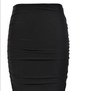 High waisted, ruched side midi (bundled)
