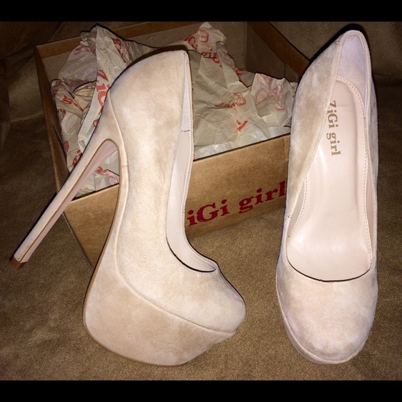 Zigi Girl SpyGlass Heels Sz.8 -FIT 7- LEATHER - Picture 1 of 2
