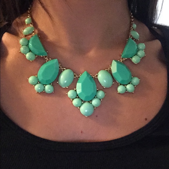 Kate Spade Emerald/Mint Green bib necklace