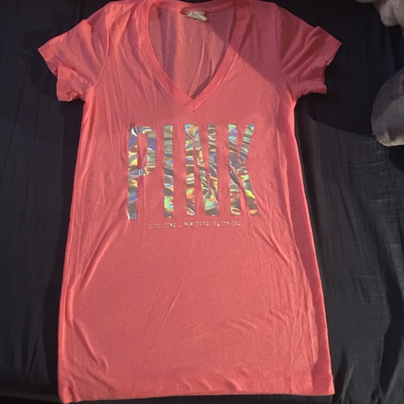 Coral, pinkish color Victoria's Secret v neck
