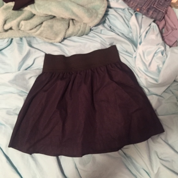 Dark blue flare skirt