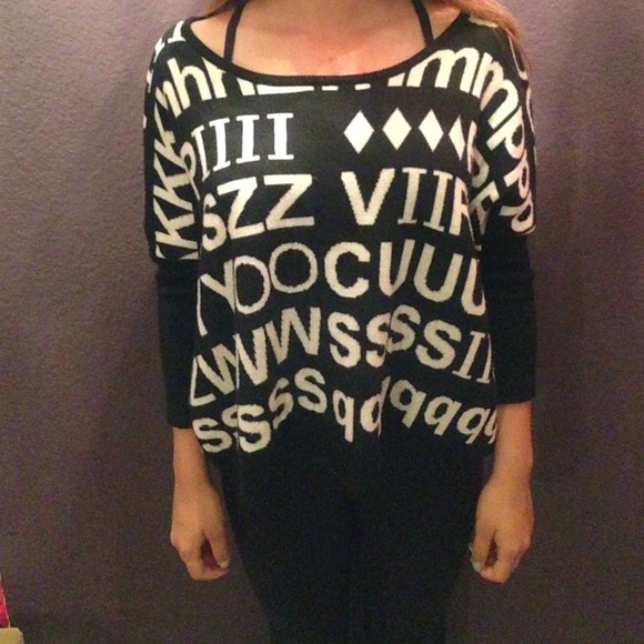 Printed Knit Sweater