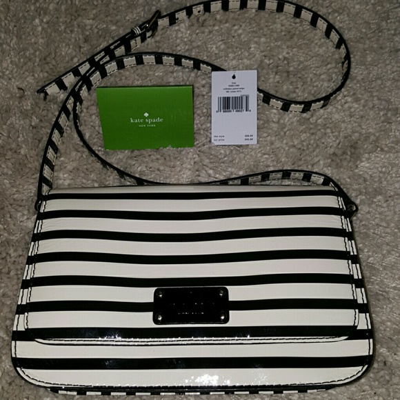kate spade Handbags - NWT Kate Spade Wellesley Patent Stripe