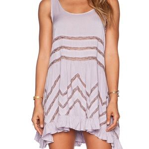 Free People Voile and Lace Trapeze Slip